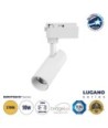GloboStar® LUGANO 60802 Μονοφασικό Φωτιστικό Σποτ Ράγας LED 10W 1200lm 36° Acrylic HQ LENS AC 220-240V IP20 Φ4.5 x Υ19cm Θερμό Λευκό 2700K - EUROTRACK® System 1L+1N - Λευκό - Bridgelux Chip - TÜV Certified Driver - 5 Χρόνια Εγγύηση